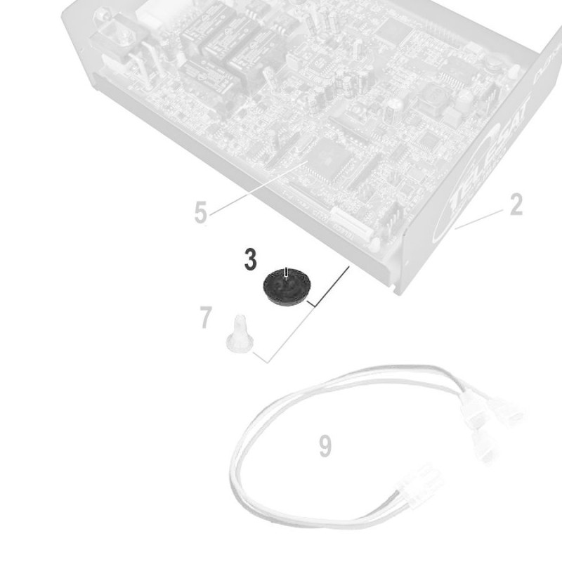 Teleco 09835 spare part Zwart rubber pootje T.CL.E.65/85