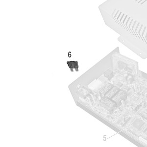 Teleco 02203 spare part Zekering 4A T.65/85