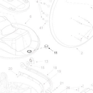 Teleco 11195 spare part LNB rubber steun CL.E.65/85