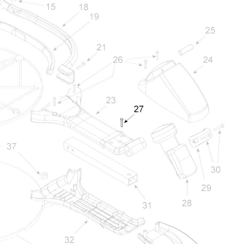 Teleco 10408 spare part Zelftapp.schroef M3.9x22 E.Voy.65/85
