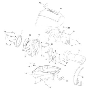 Teleco 10261 spare part Riemschijf