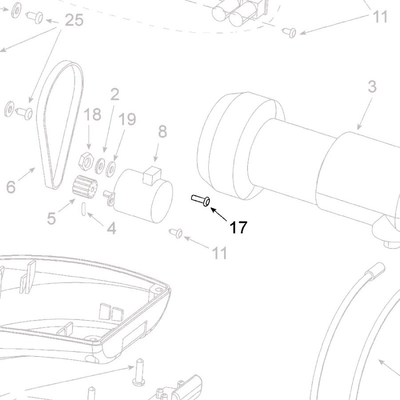 Teleco 11177 spare part Schroef M3x20