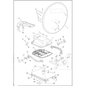 Teleco 18936 spare part zamak inleg 2019 T.65/85