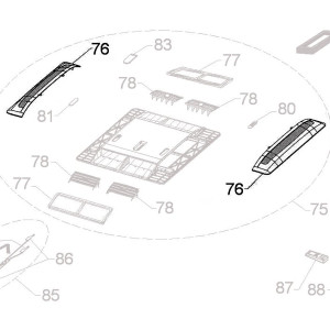 Telair 06238 spare part Filter inkomende lucht p/st
